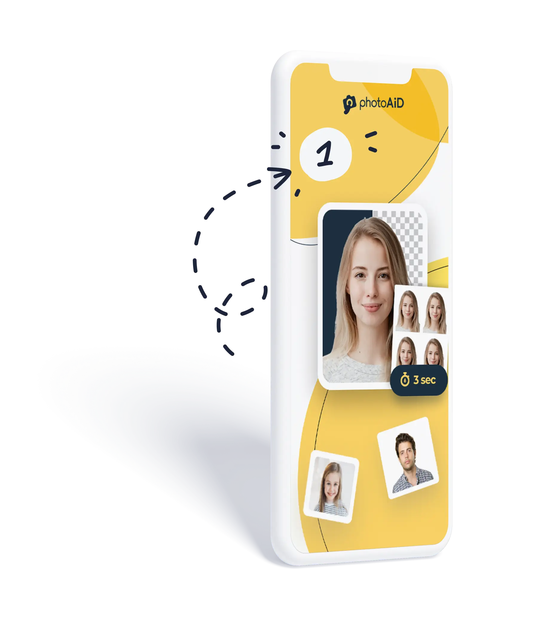 Modell för passfoto-app
