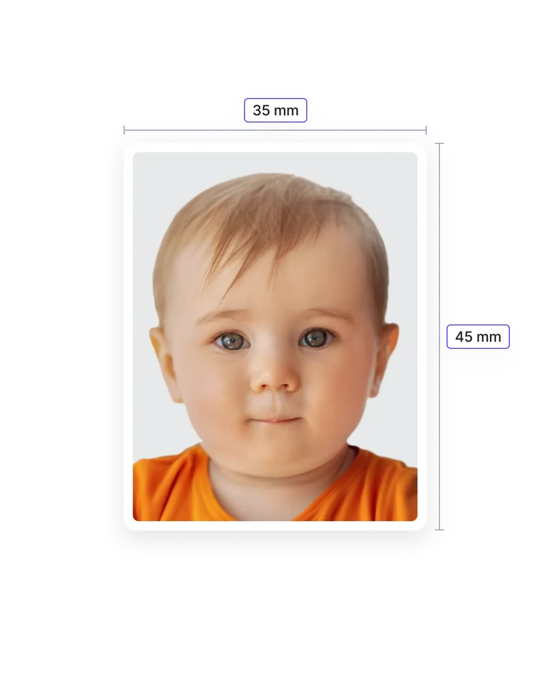 Baby-Passfoto — Anforderungen