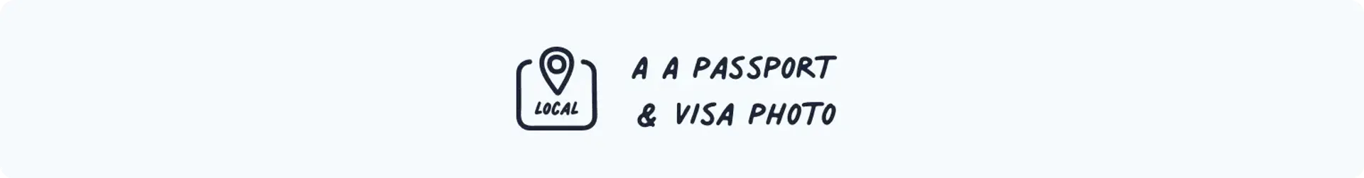 A A passport visa photo