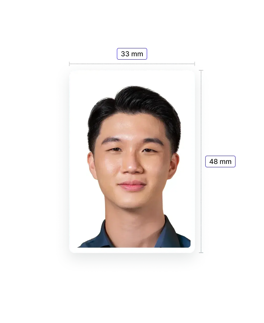 Chinese Visa Photo—Specifications