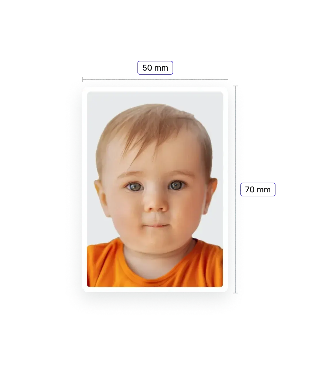Foto para passaporte infantil