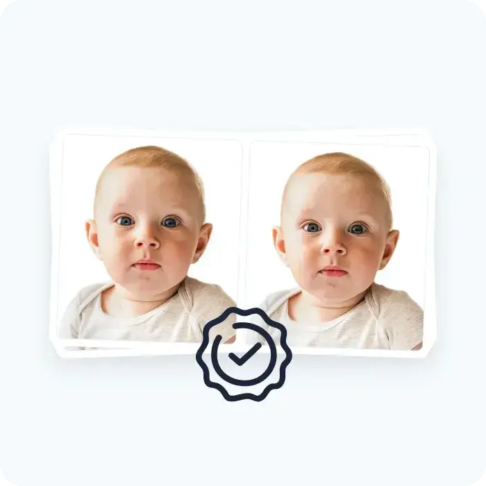 We’ll automatically convert your selected image into the perfect passport photo—and deliver high-quality prints directly to your door!