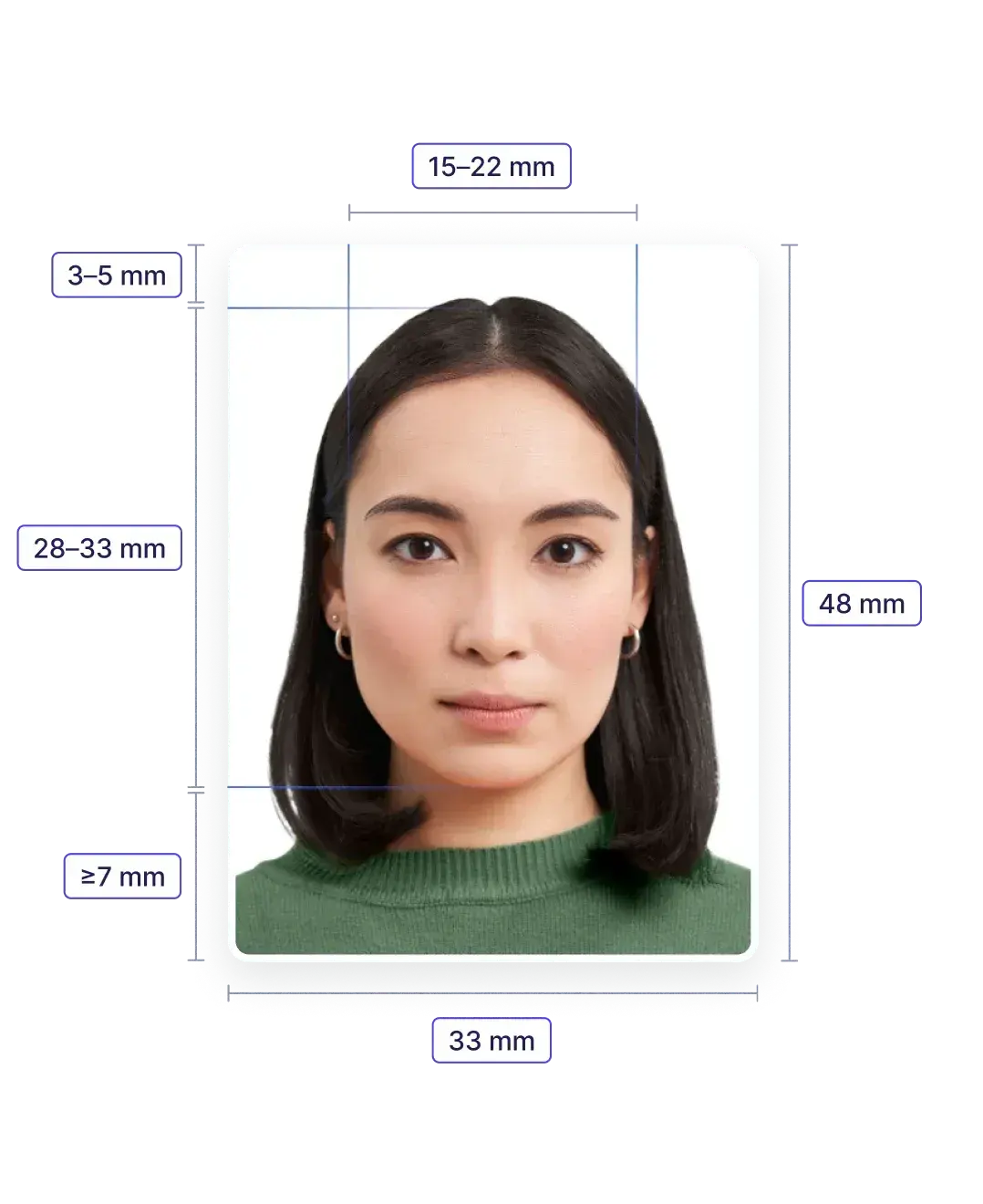 Chinese Passport Photo—Specifications