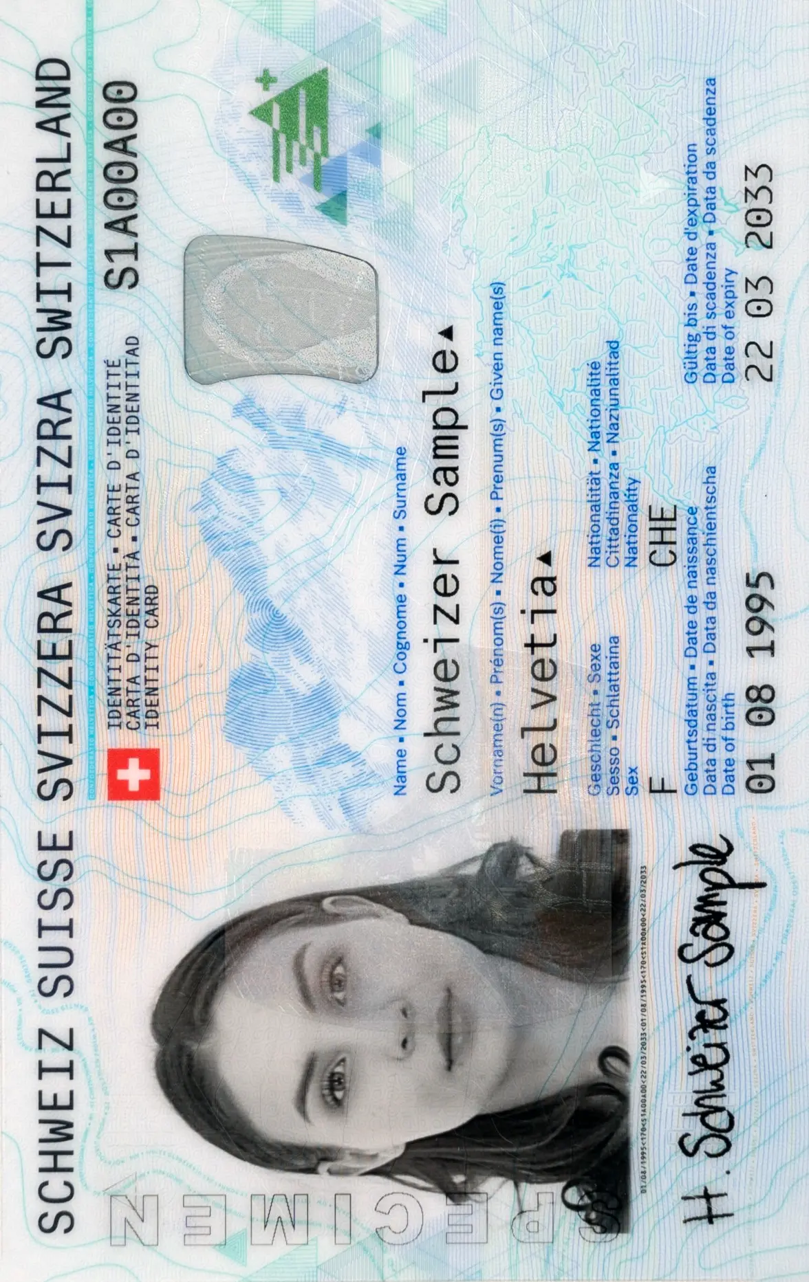 Photo de carte d'identité suisse