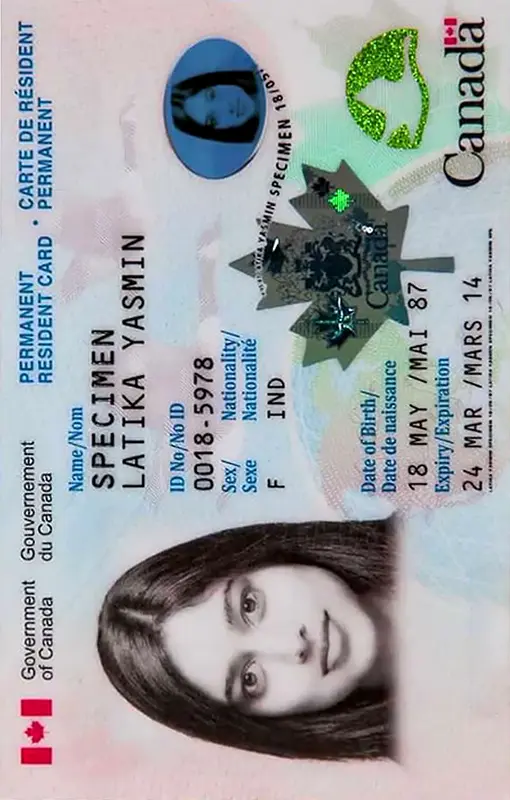 Permanent Resident Card Photo