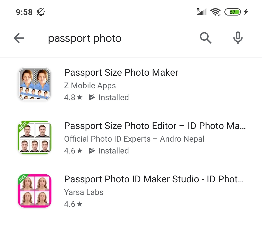 Rating ob best passport photo applications