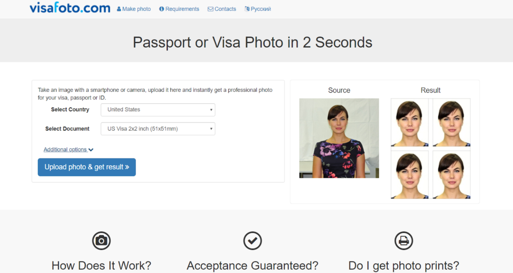 VisaPhoto vs Passport Photo Online: interfaces