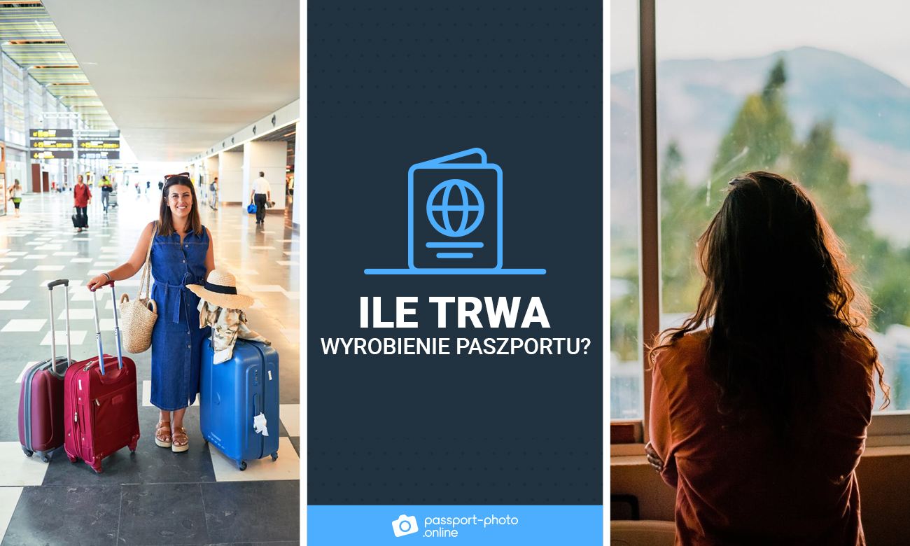 Kobieta na lotnisku z dwóma walizkami