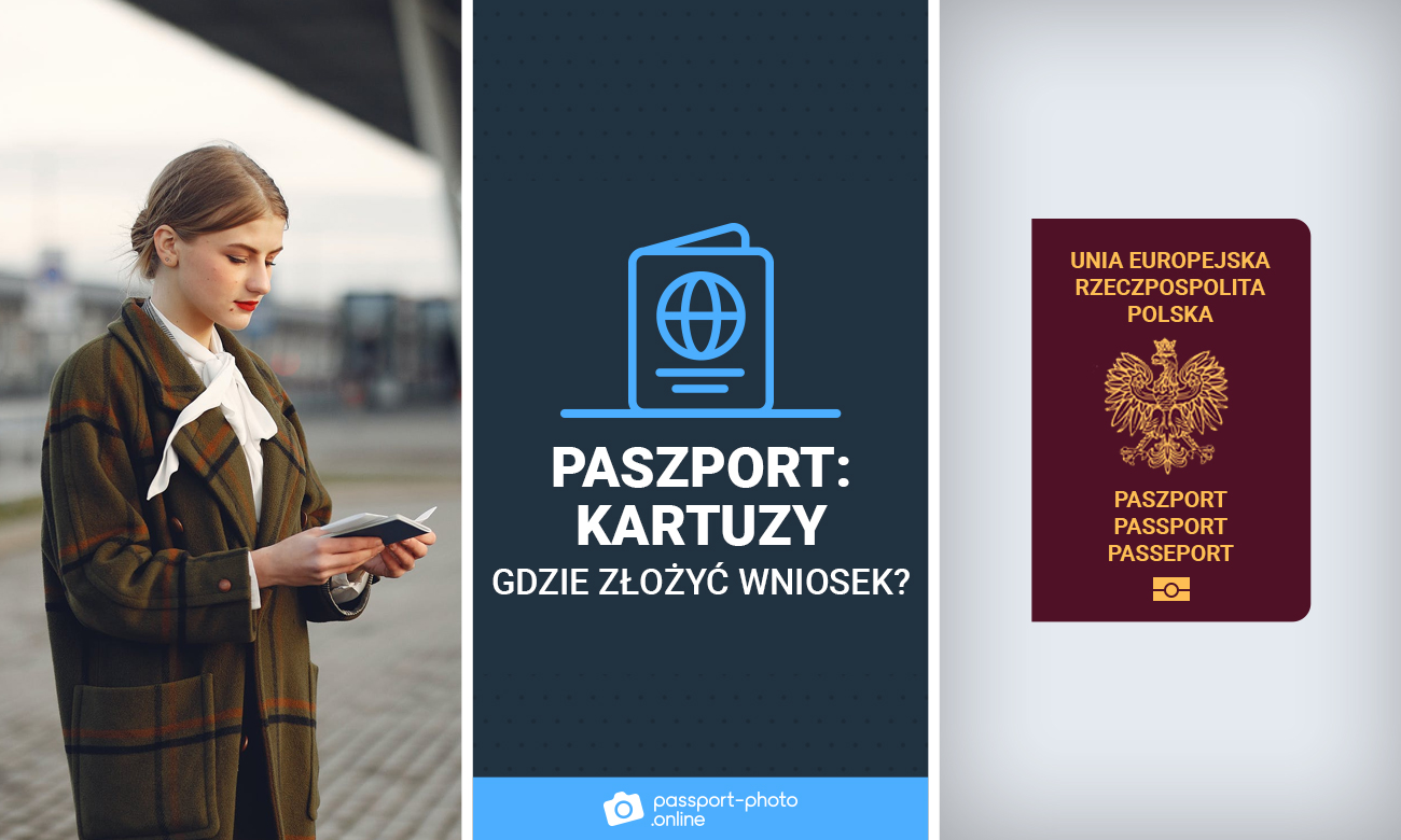 Młoda kobieta w białej bluzce spawdzająca poslki paszportl