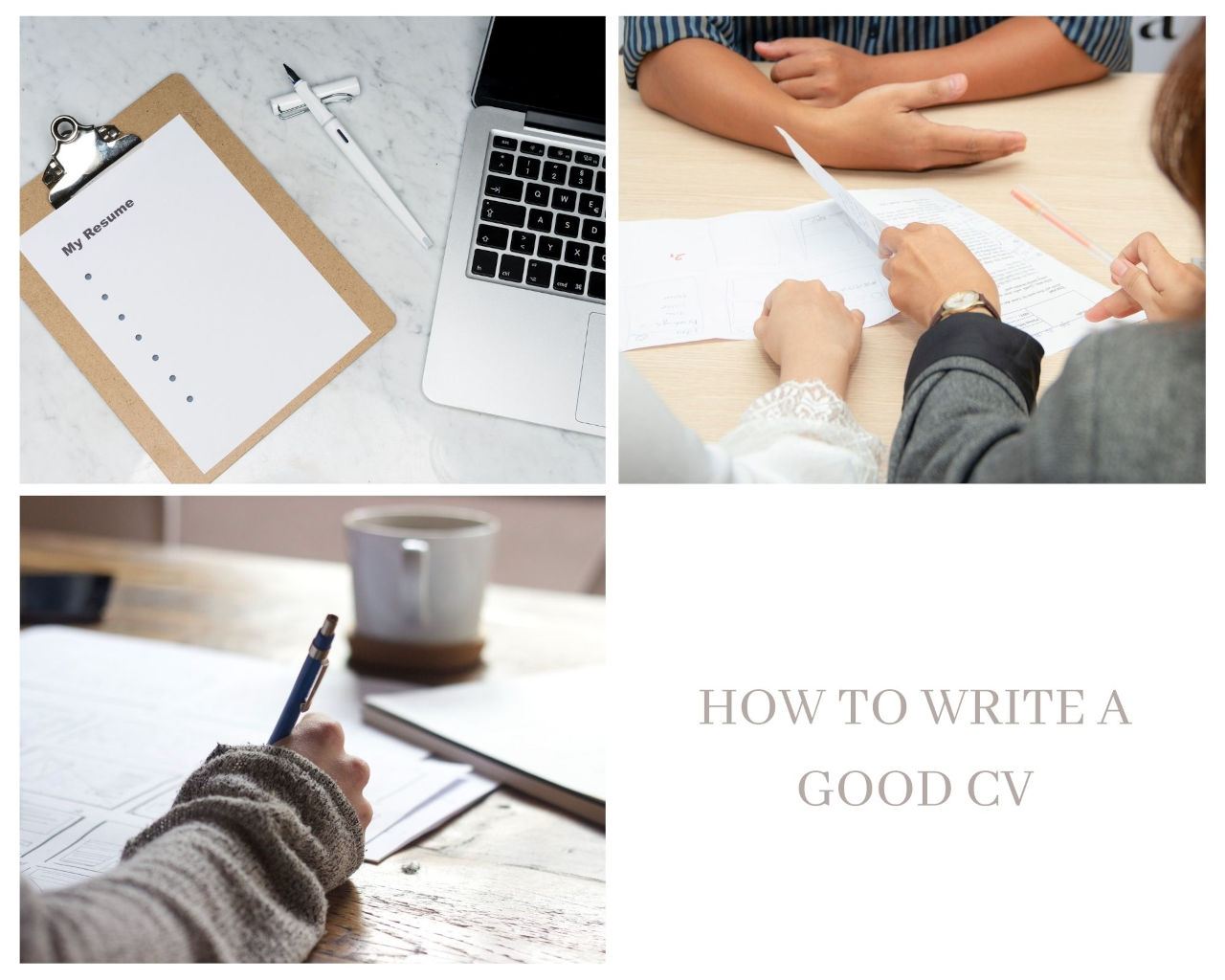 How to write a good CV
