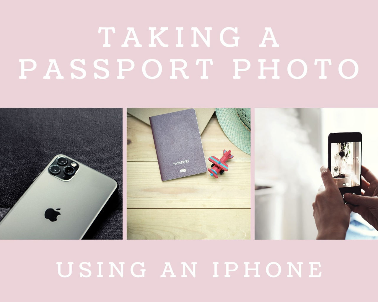 Taking a passport photo using an iPhone