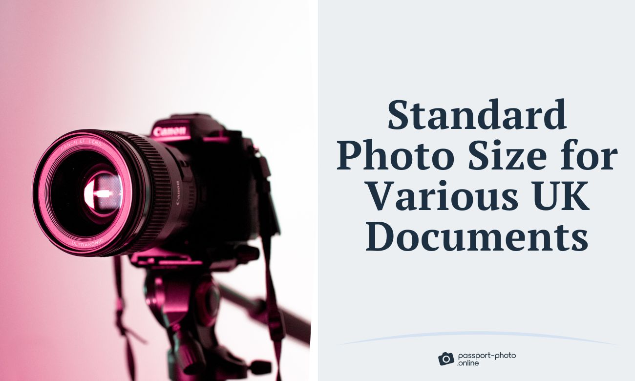 Standard photo size for UK documents