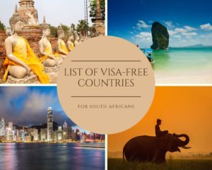 Visa Free Countries For South Africans