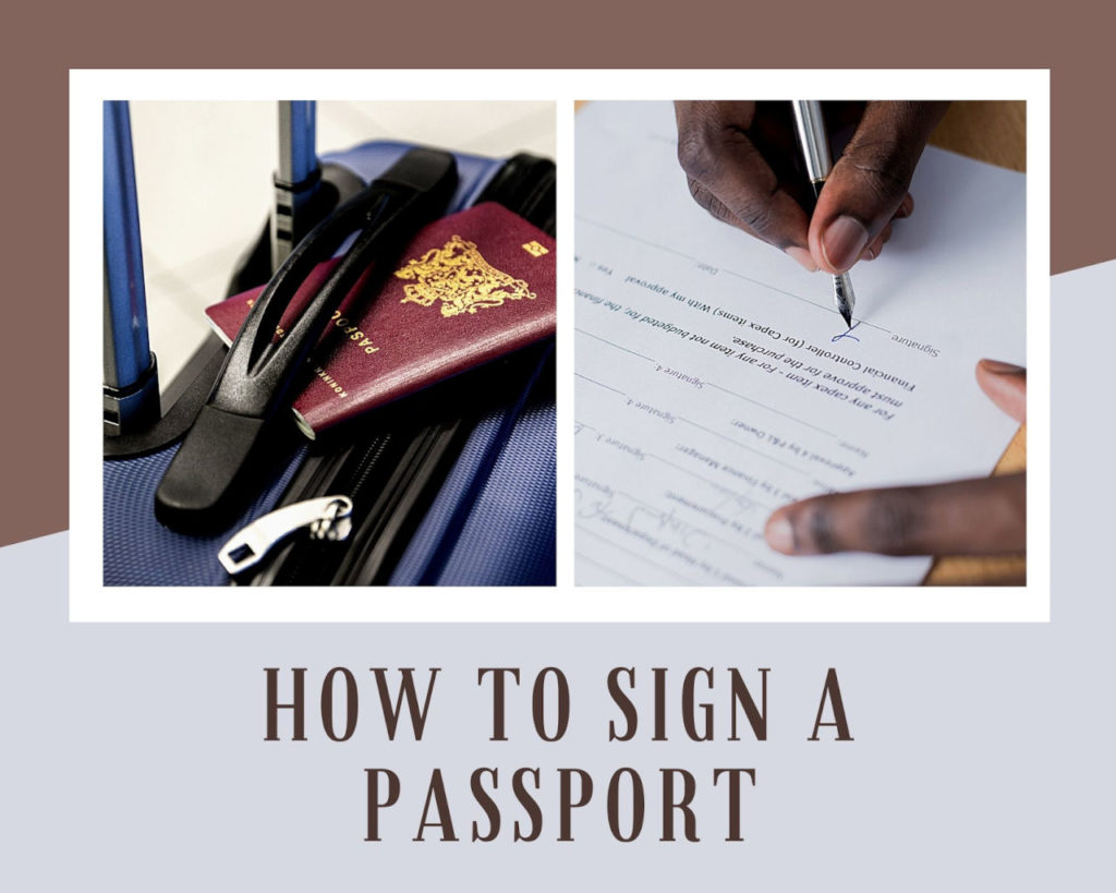 What Color Ink To Sign Passport