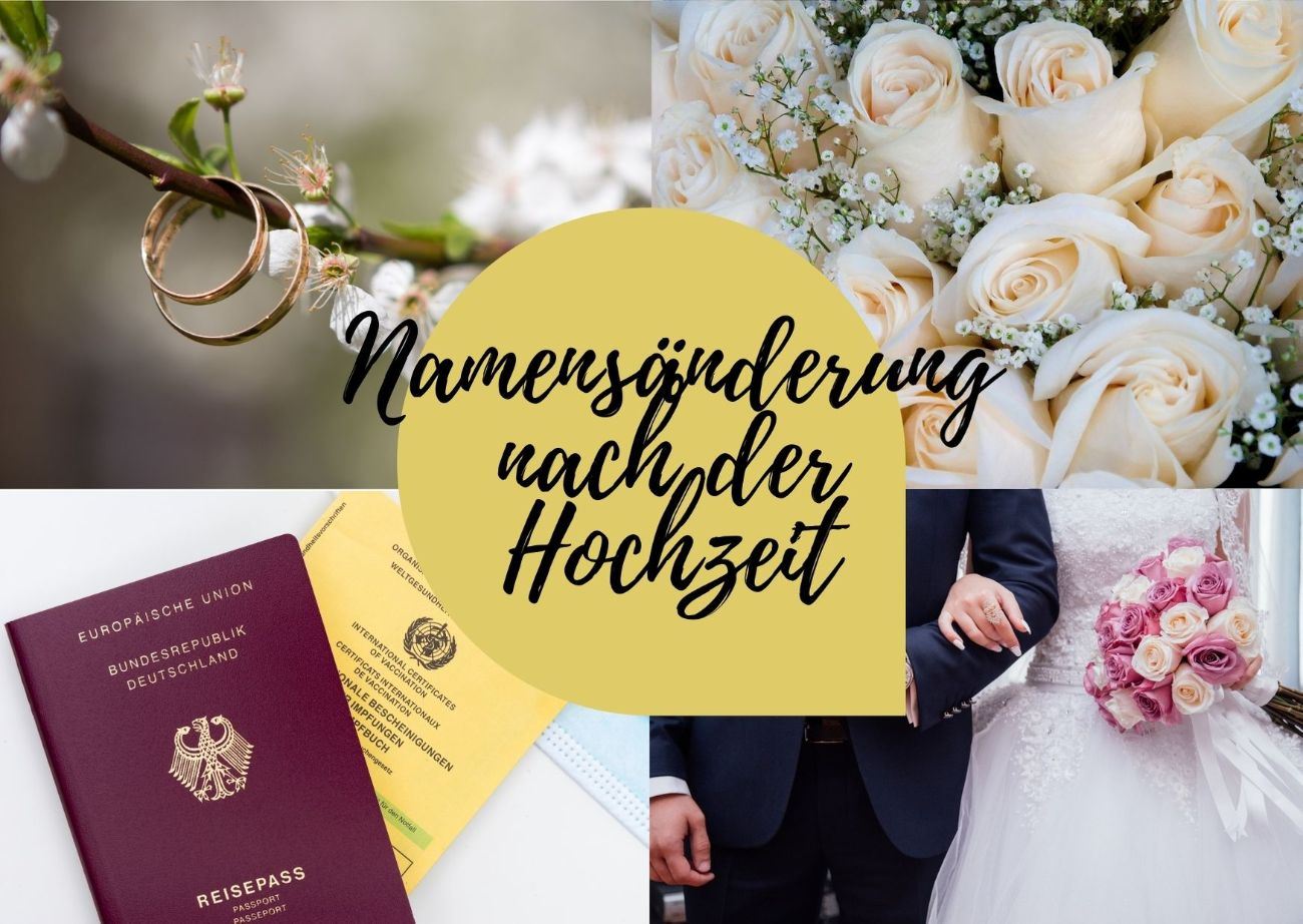Wie kann man den Namen im Reisepass nach der Heirat ändern?