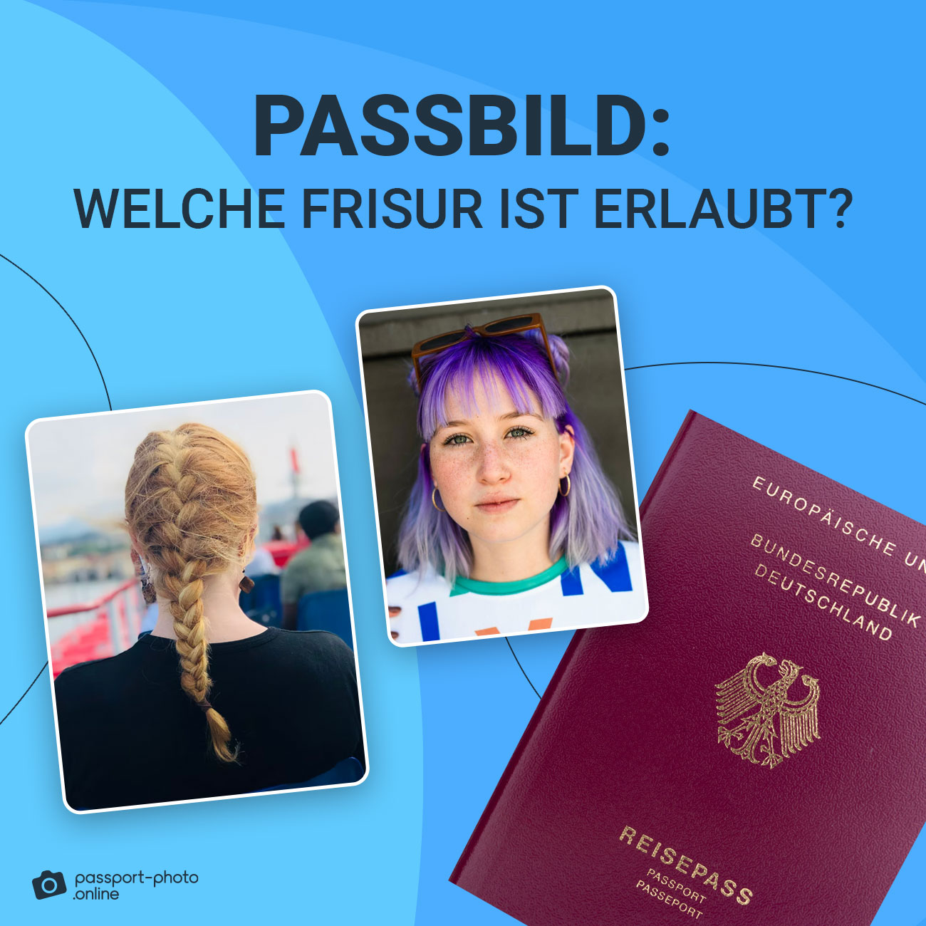 Biometrisches Passbild Haare offen oder zu, Ohren & Regeln