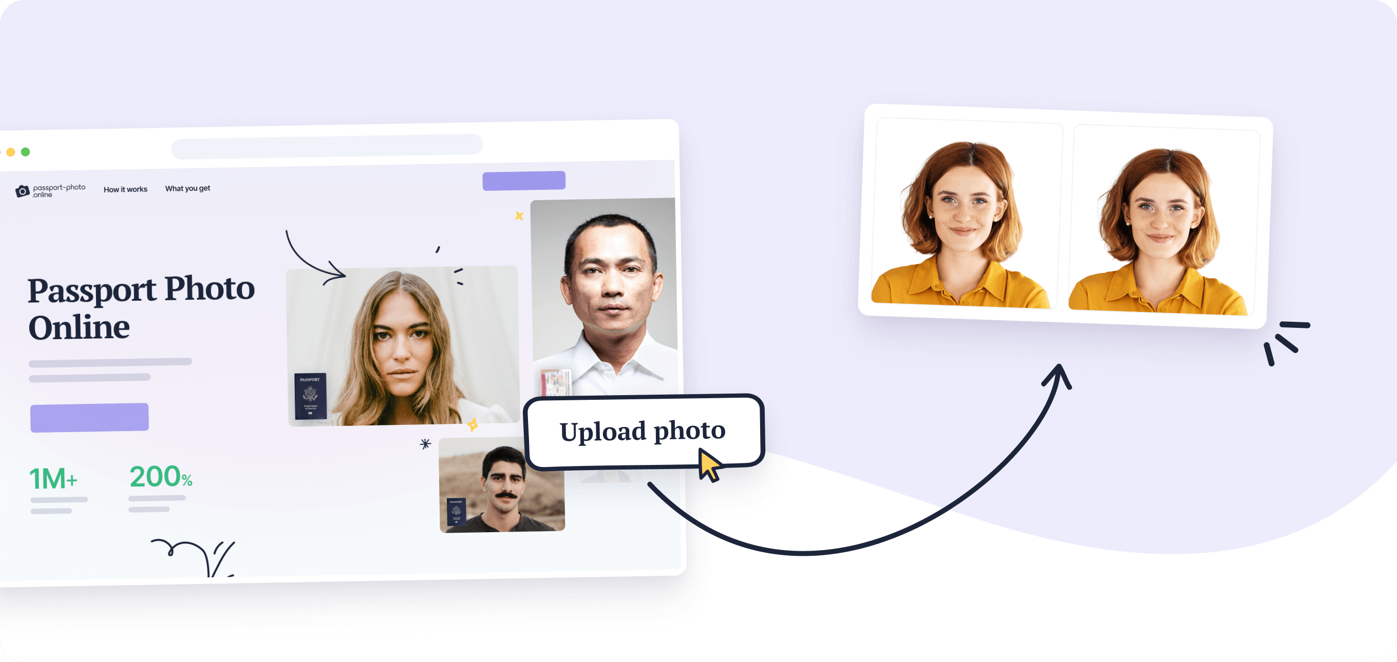 Getting a passport photo with Passport Photo Online.