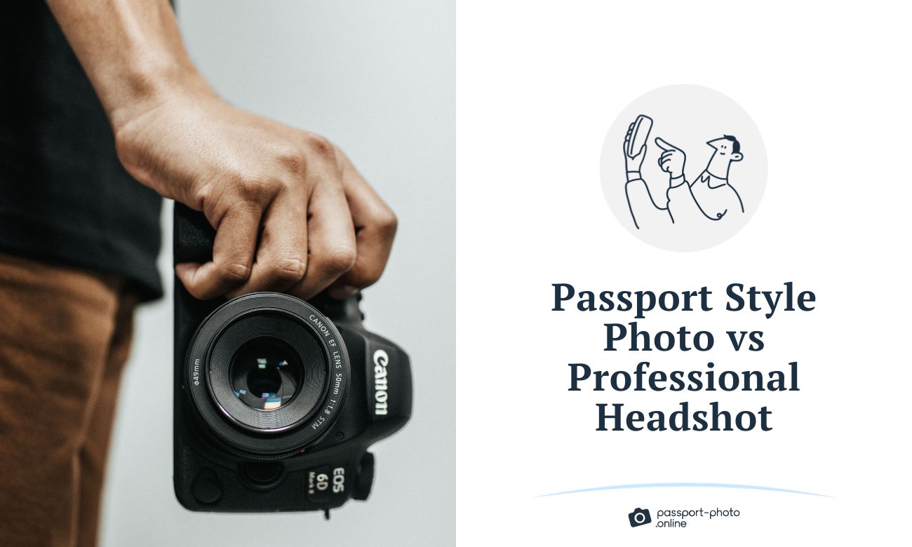 Passport Style Photo vs Professional Headshot