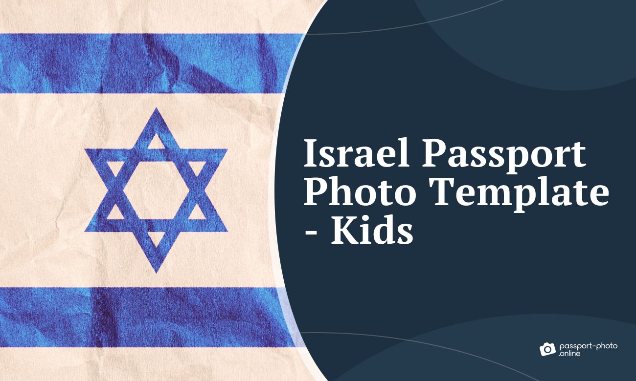 Israel Passport Photo Template for Kids