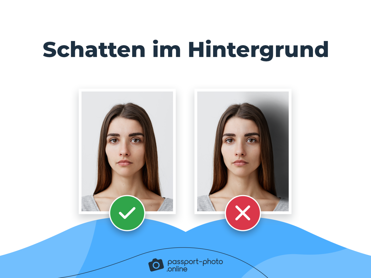 Biometrisches Passbild Schatten Werden sie akzeptiert?