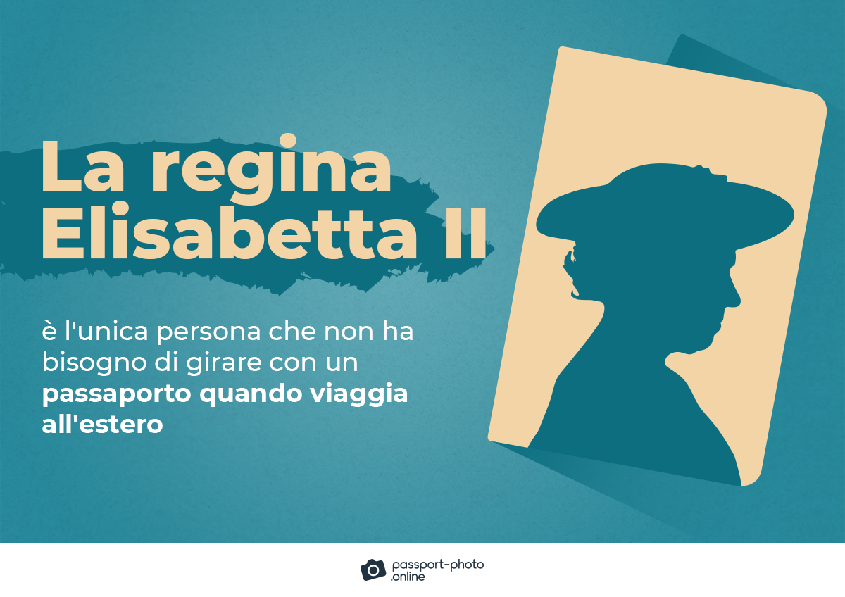 La regina Elisabetta II è l'unica persona che non ha bisogno di portare un passaporto quando viaggia all'estero