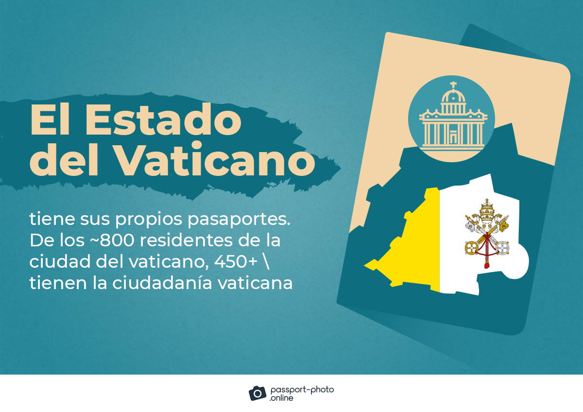 el estado del vaticano tiene sus propios pasaportes. de los ~800 residentes de la ciudad del vaticano, 450+ tienen la ciudadanía vaticana