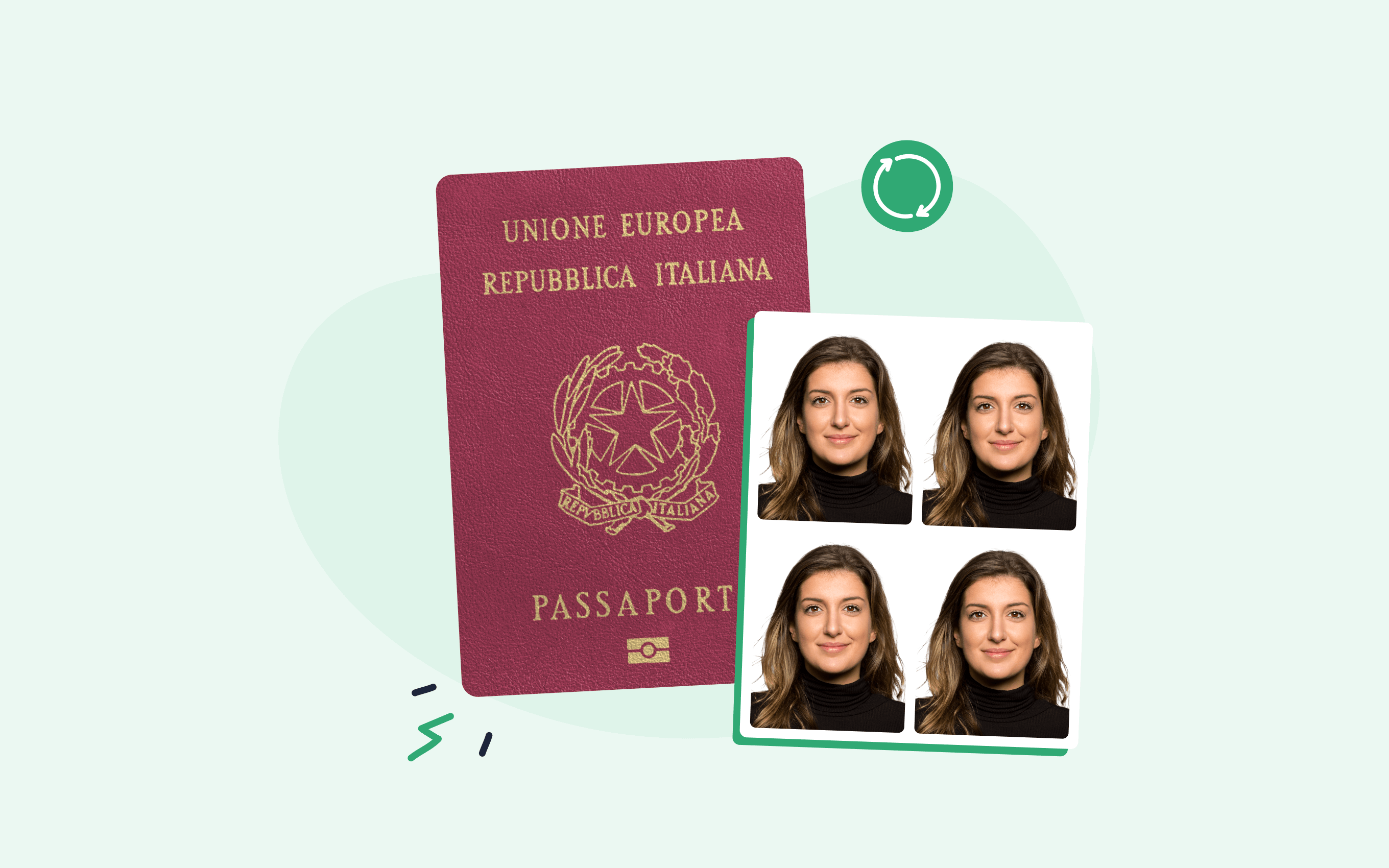 Italian passport renewal.
