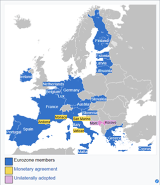 Rappel des membres de la zone euro
