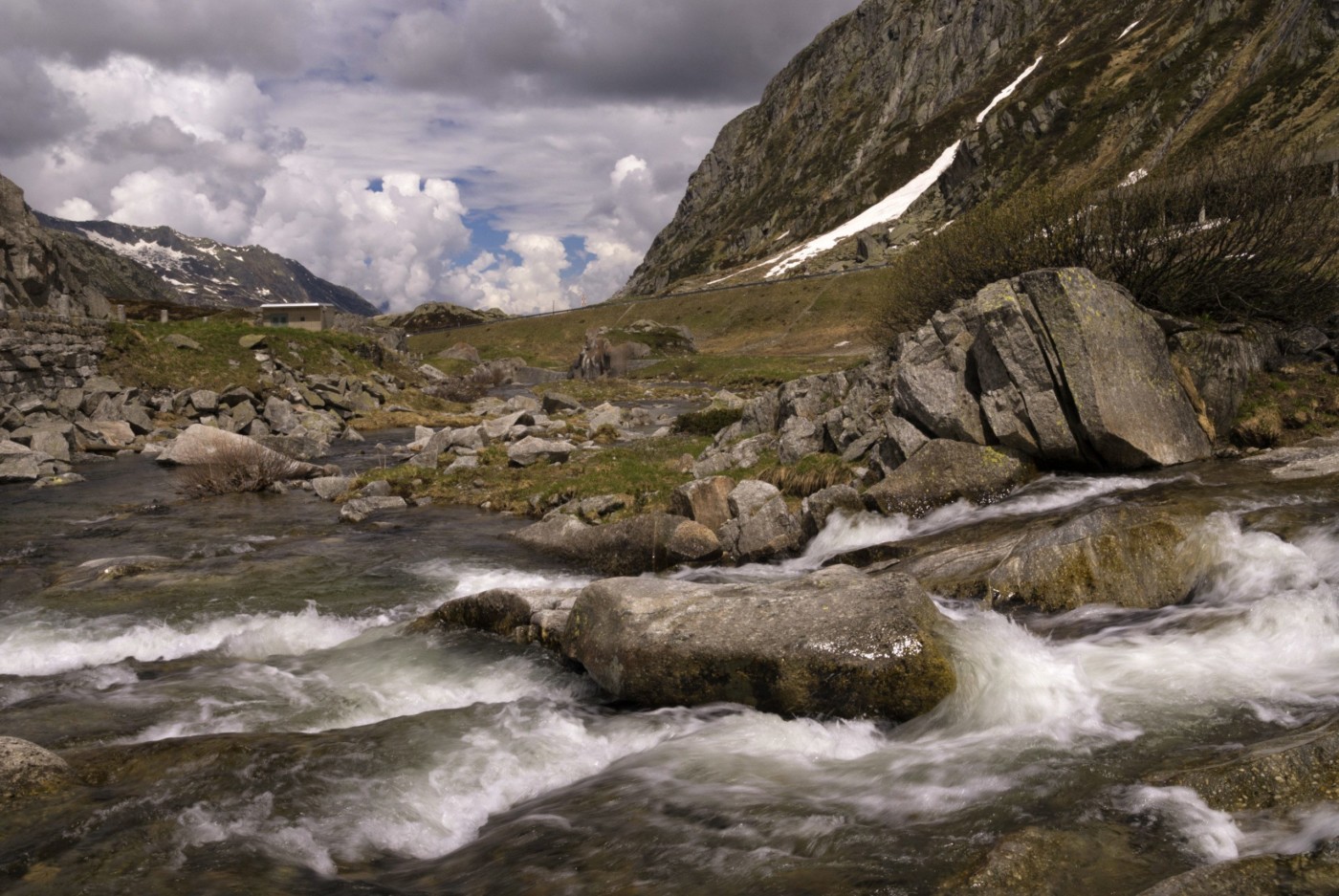 The Gotthard Pass is a mountain pass in the Swiss Alps