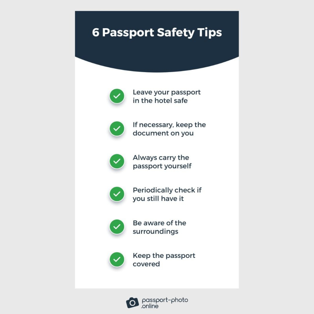 Instructions for the best way to carry a passport while traveling.