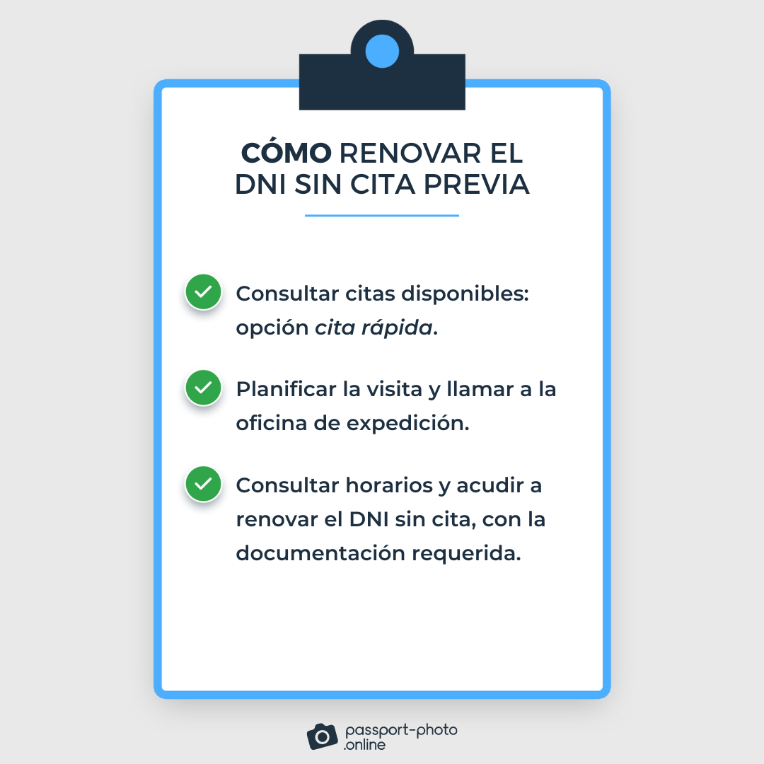 Cómo renovar el DNI sin cita previa en 3 pasos [donde y cuando]