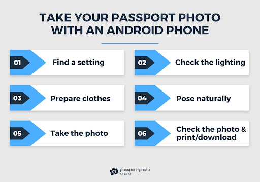 6-step process how to take your own passport photo using an Android phone