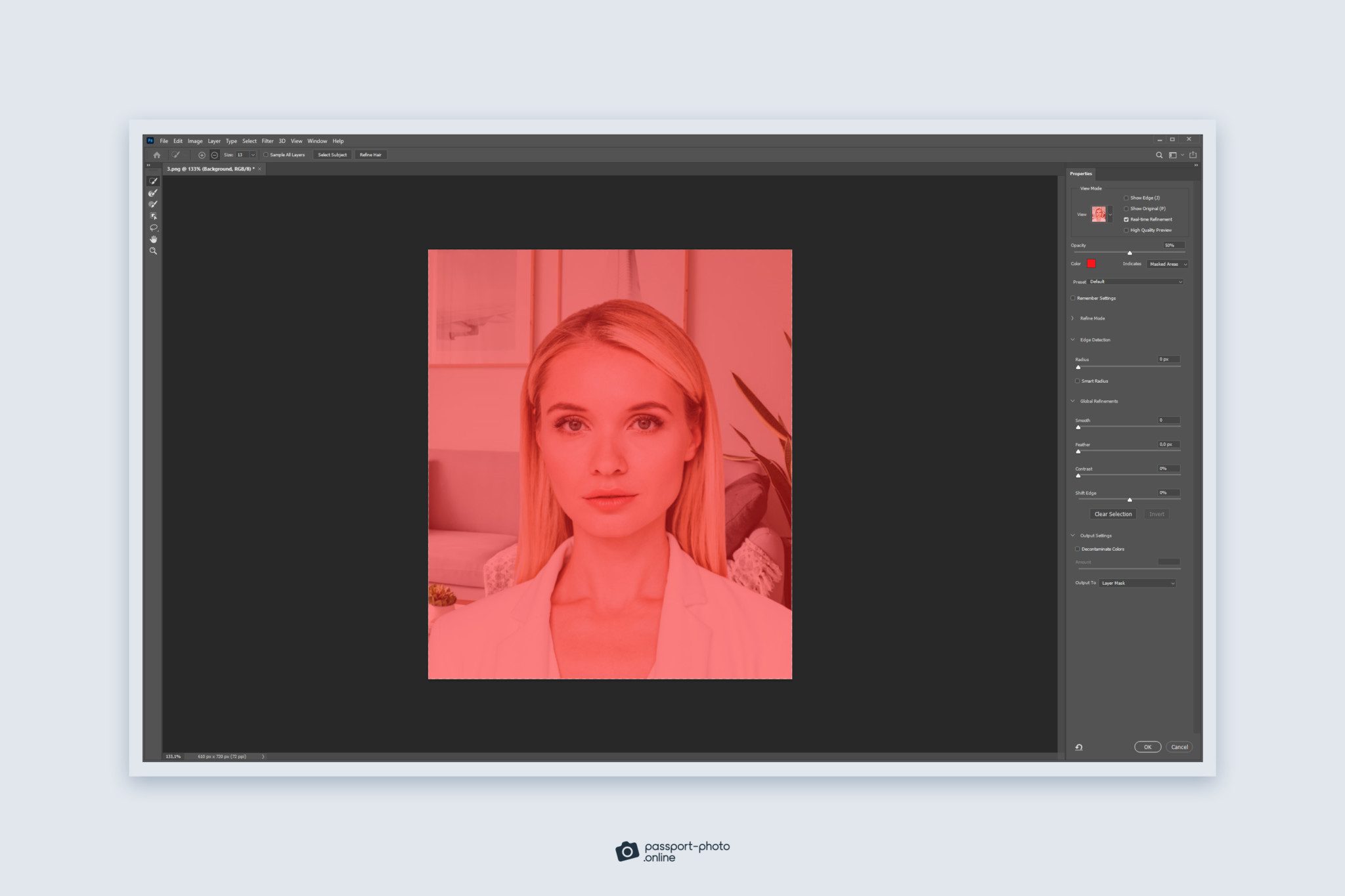 Change Passport Photo background Color in Tutorial