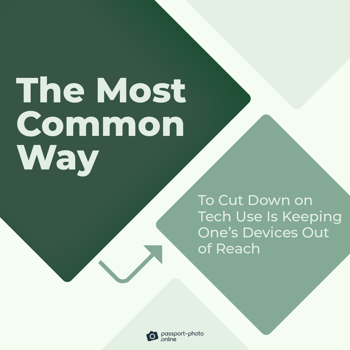 The most common way to cut down on tech use is keeping one’s devices out of reach: 23.5%