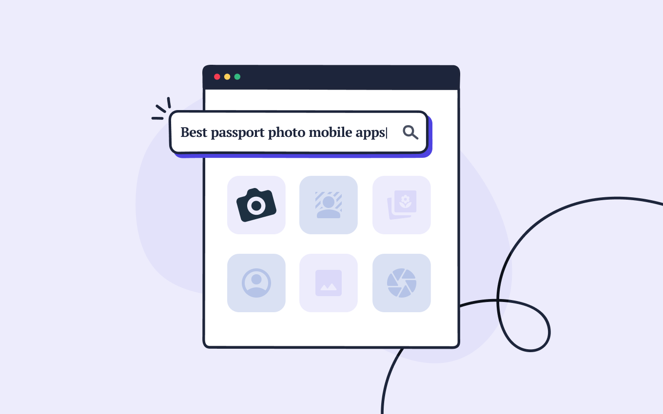 A selection of mobile apps to make 2x2 passport photos.