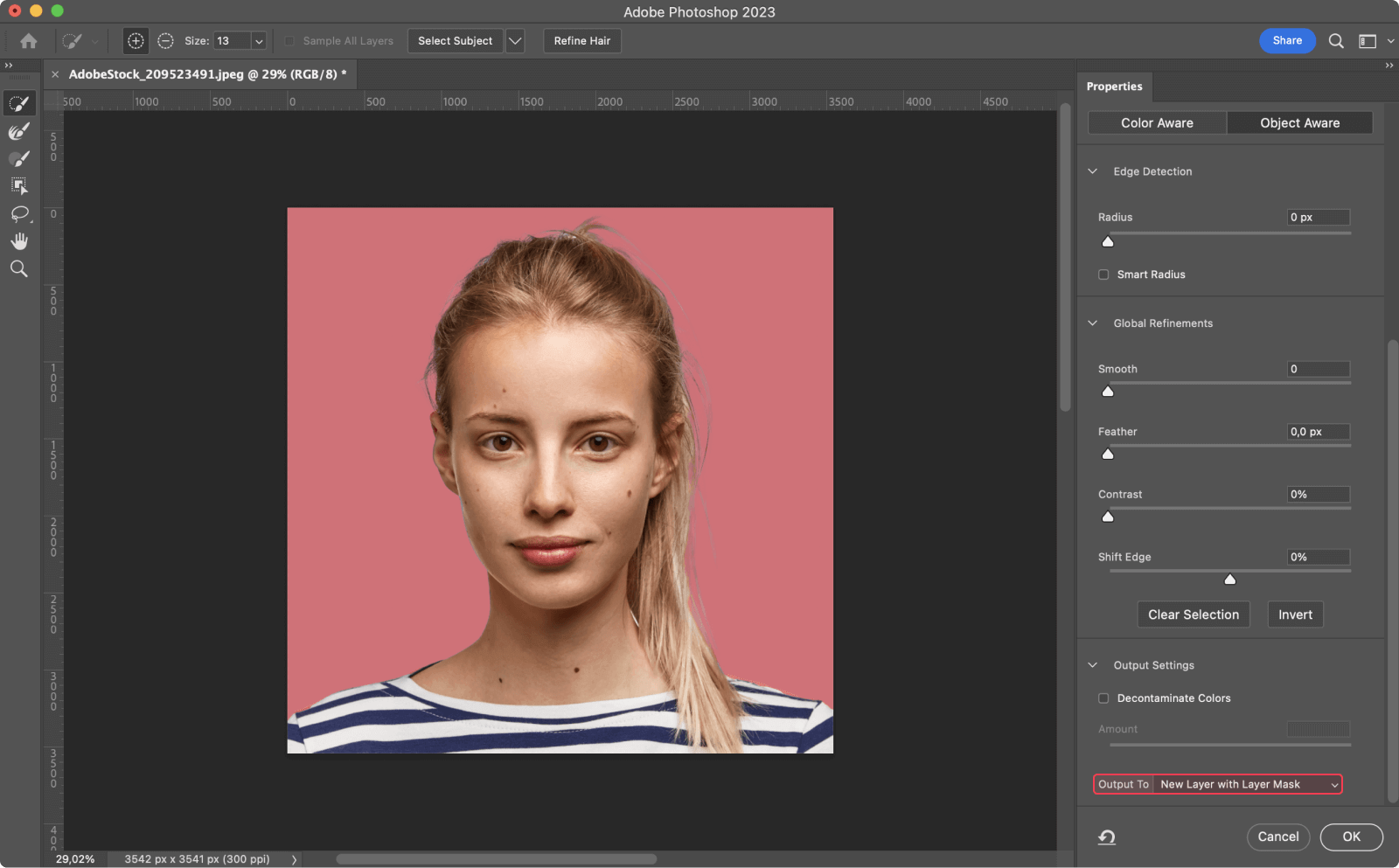 How to apply a layer mask in Photoshop.
