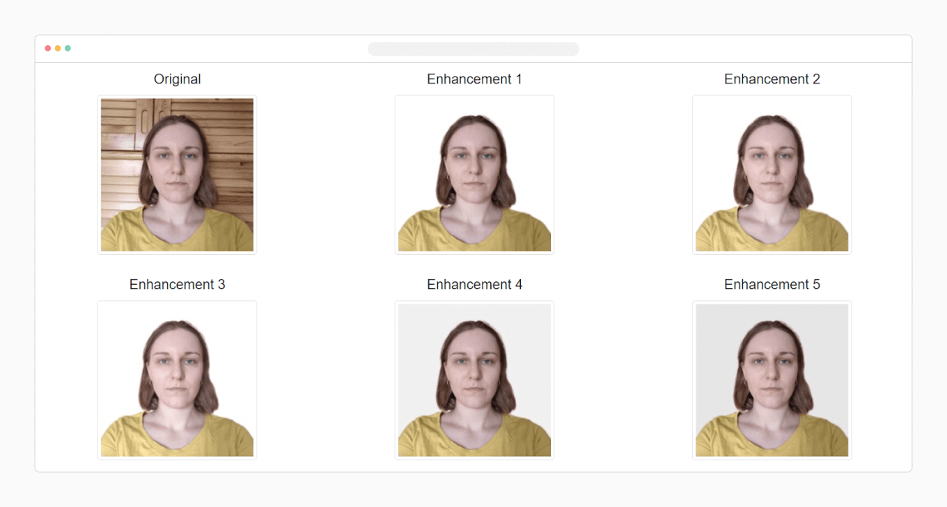 Five passport photo enhancements provided by 123PassportPhoto.