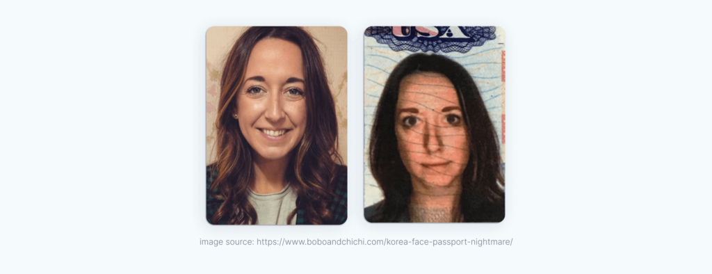 An example of an ugly passport picture.