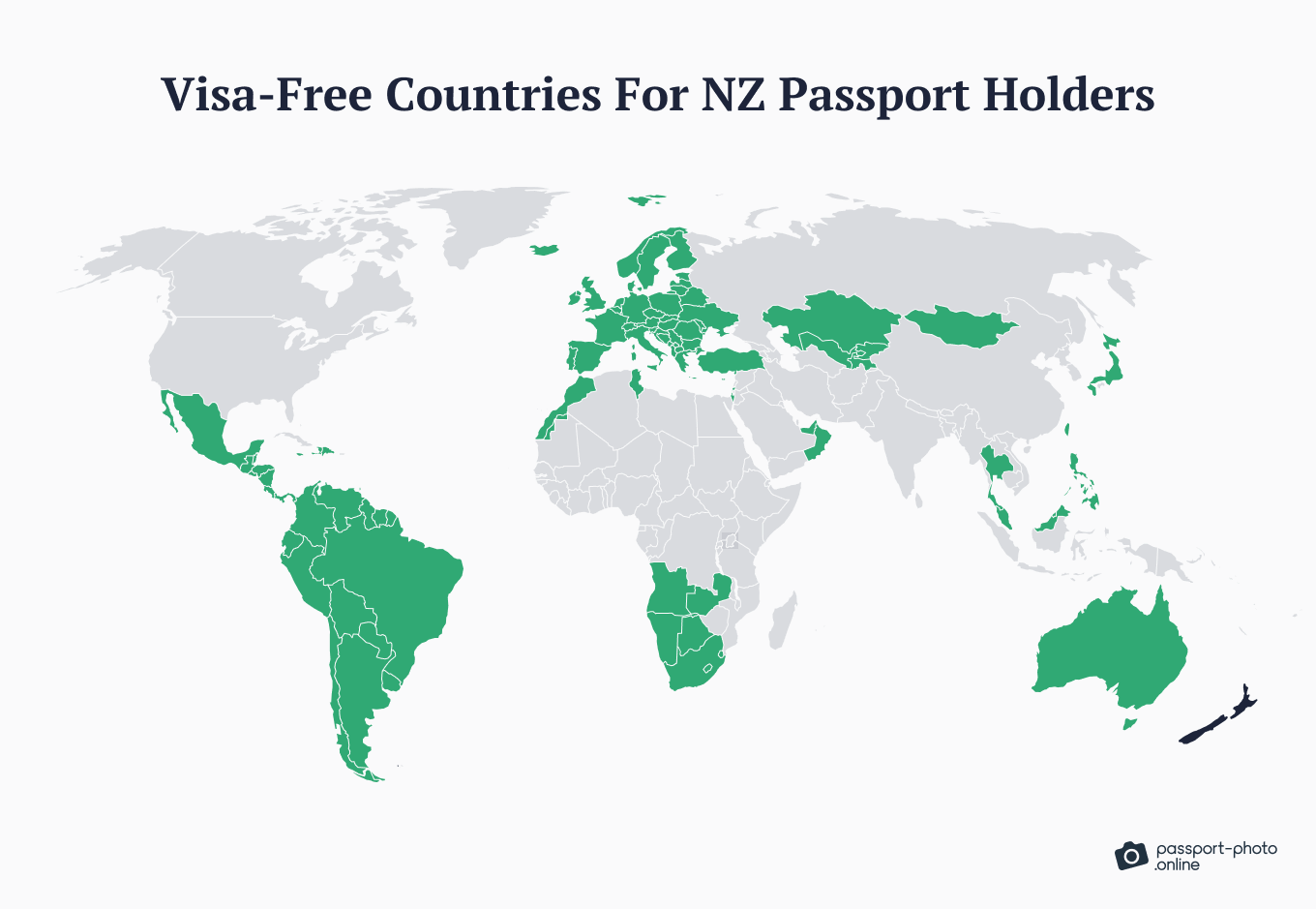 NZ passport visa-free countries list.