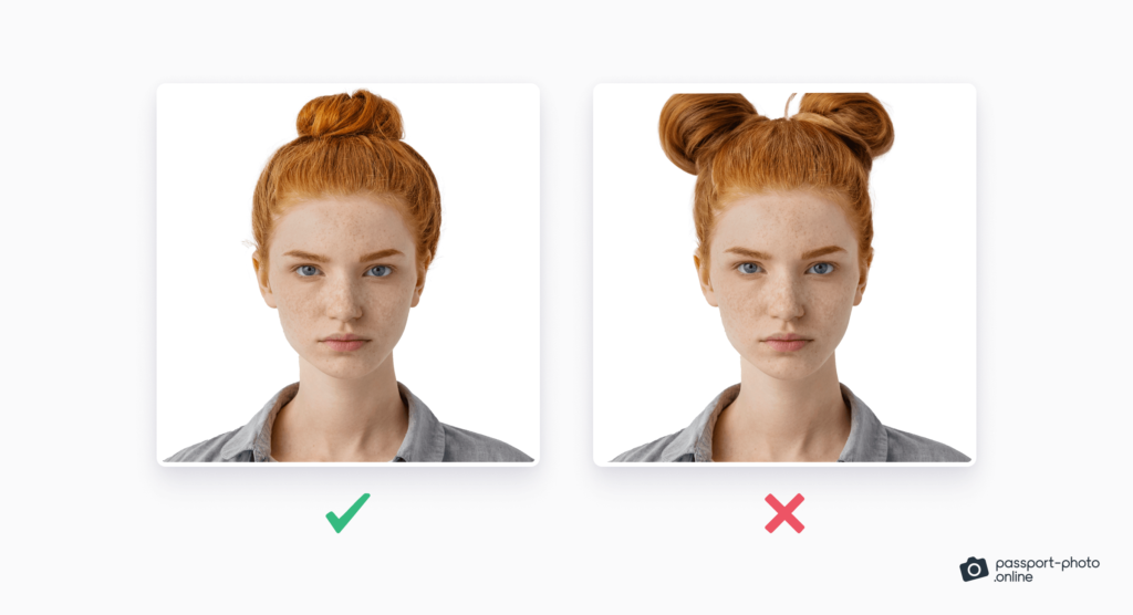 Passport Photo Hair Tips & Requirements [With Examples]