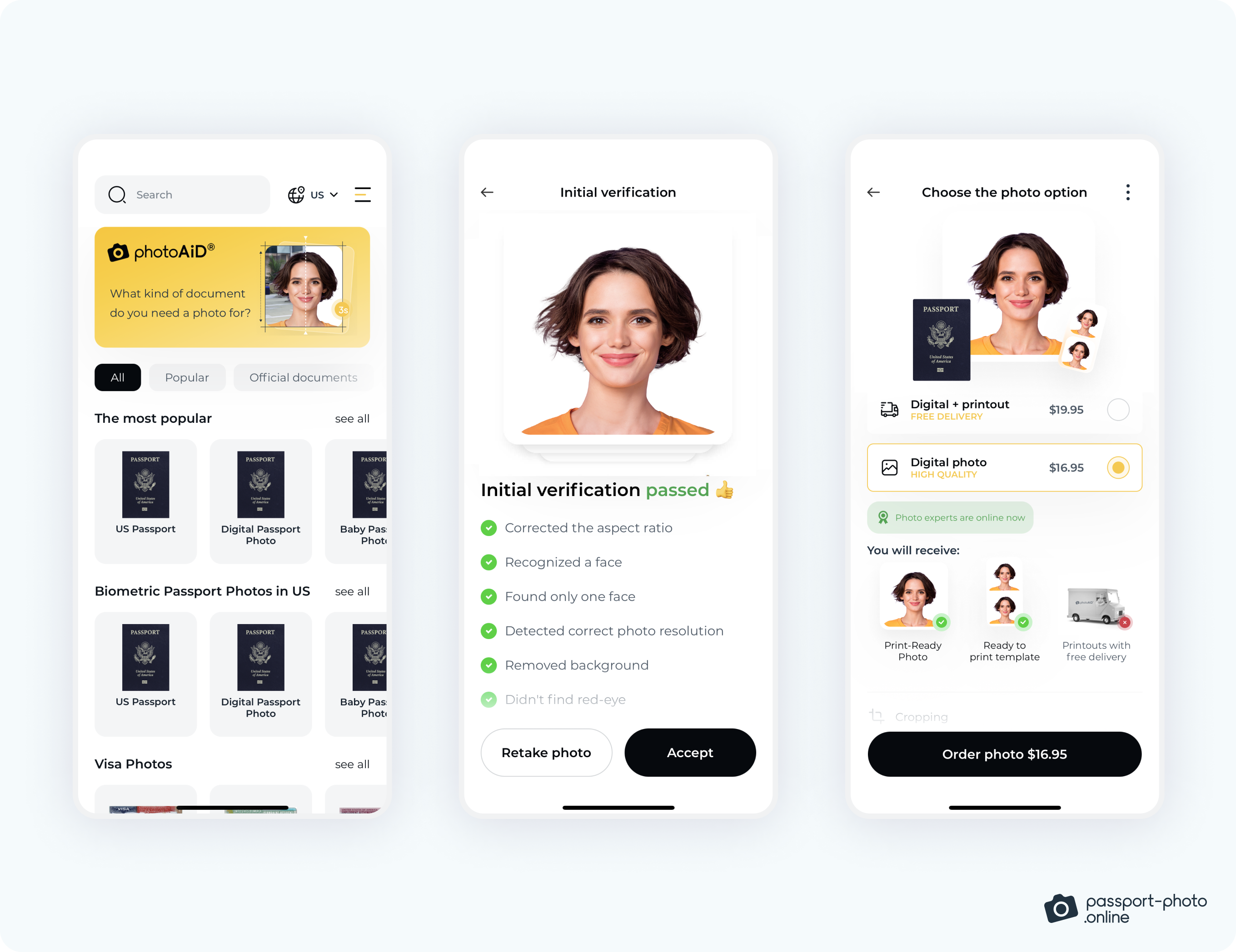 A visual explainer showing how to get a printable 4x6 template with 2 passport photos superimposed on it.