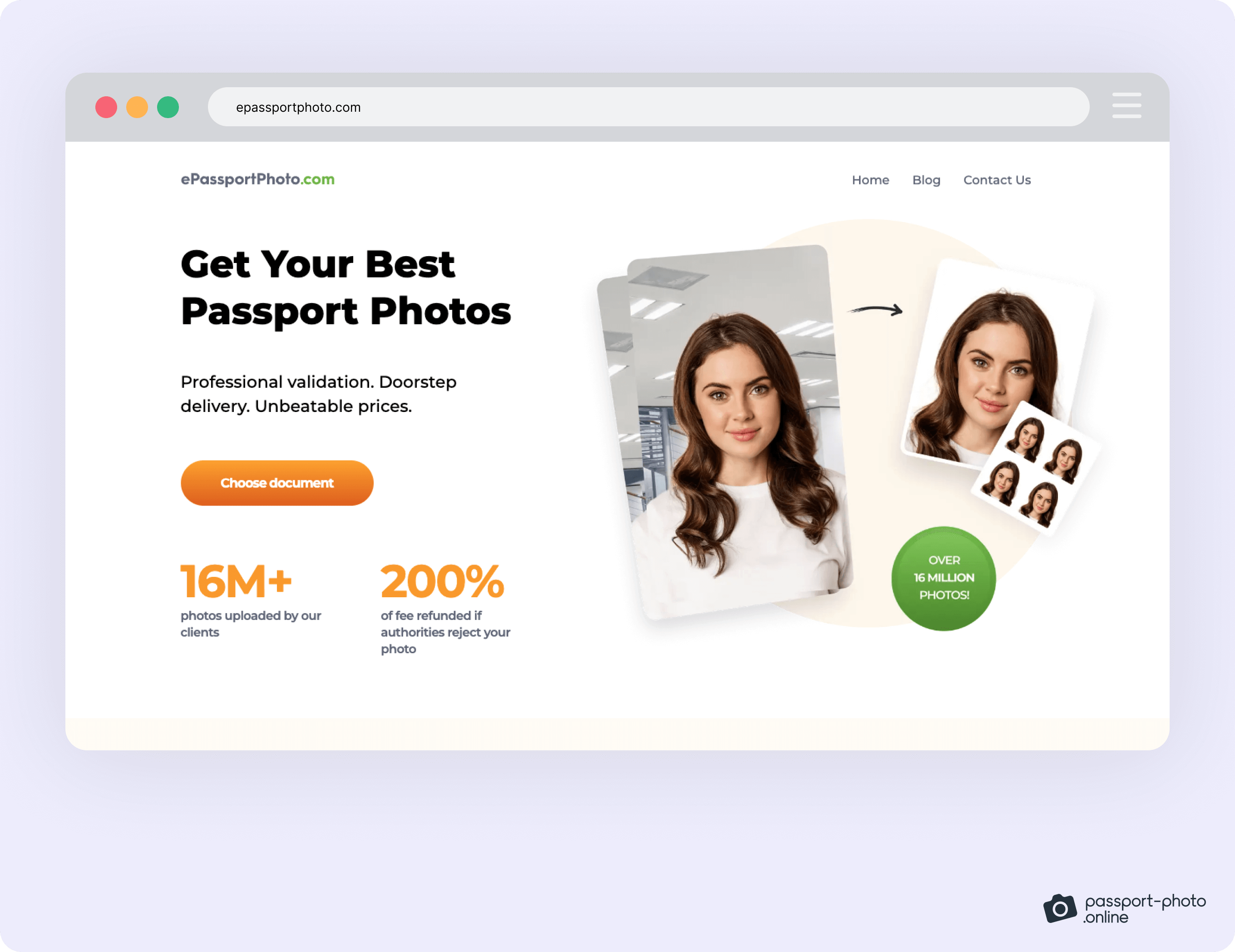epassportphoto.com allows users to get quality passport photos with only their cell phones—quickly and conveniently.
