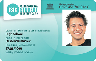 Foto für den ISIC card