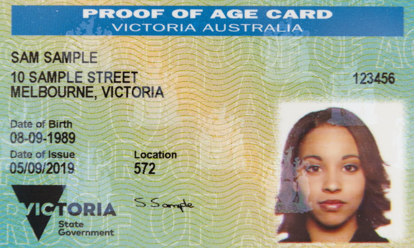 Proof of Age Card Photo