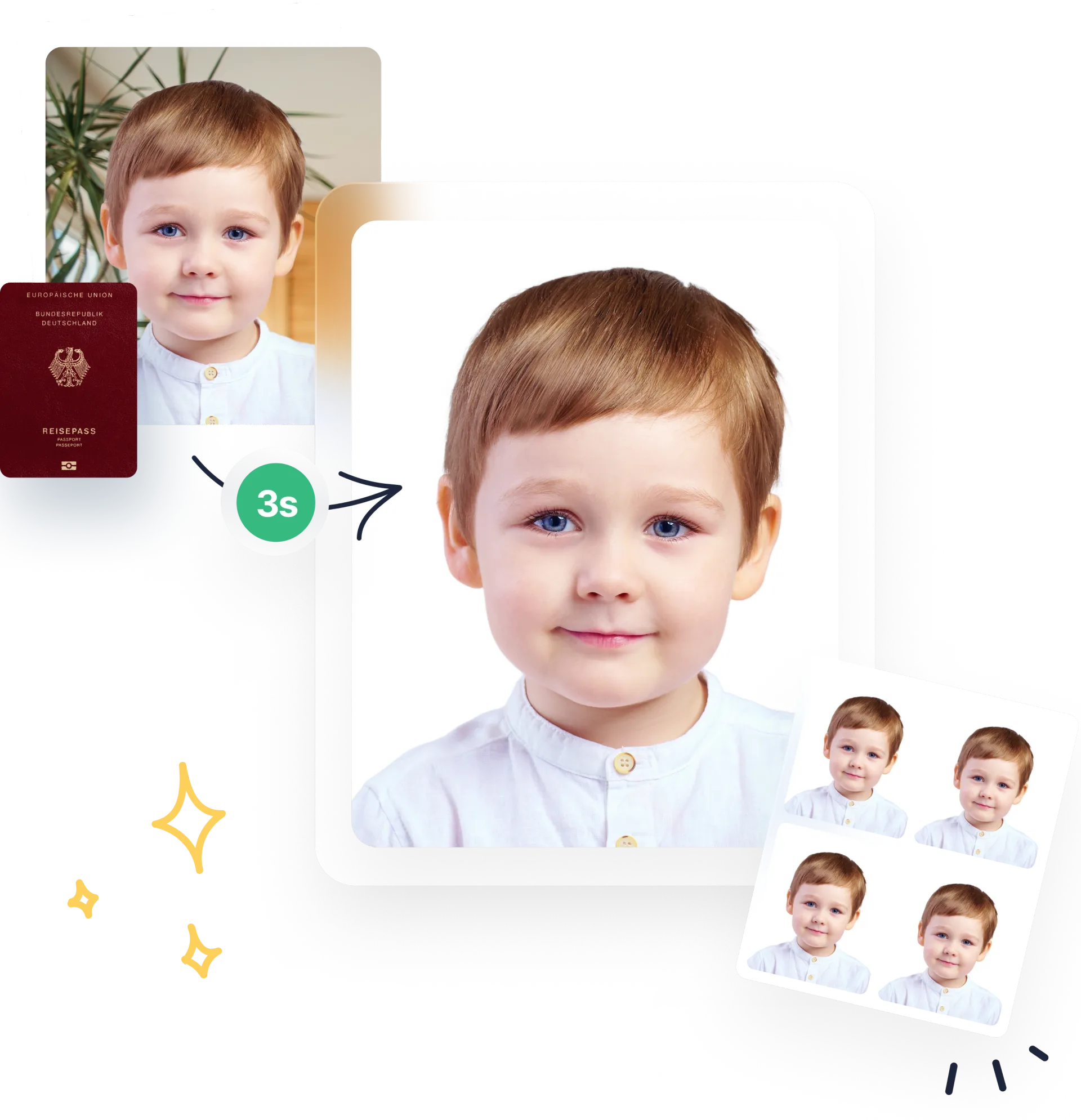 Baby-Passbilder aufnehmen