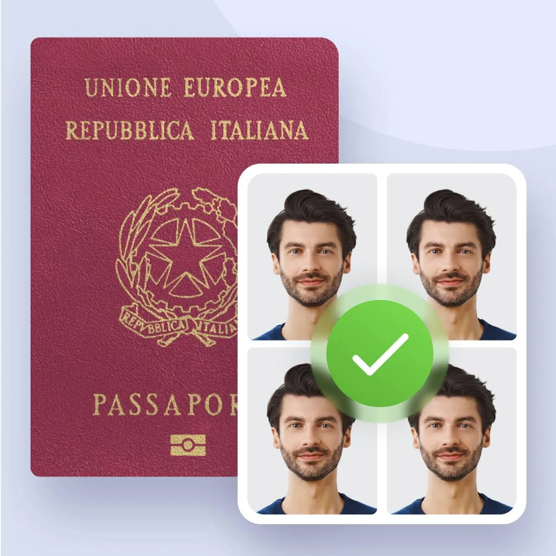 Foto digitale per passaporto