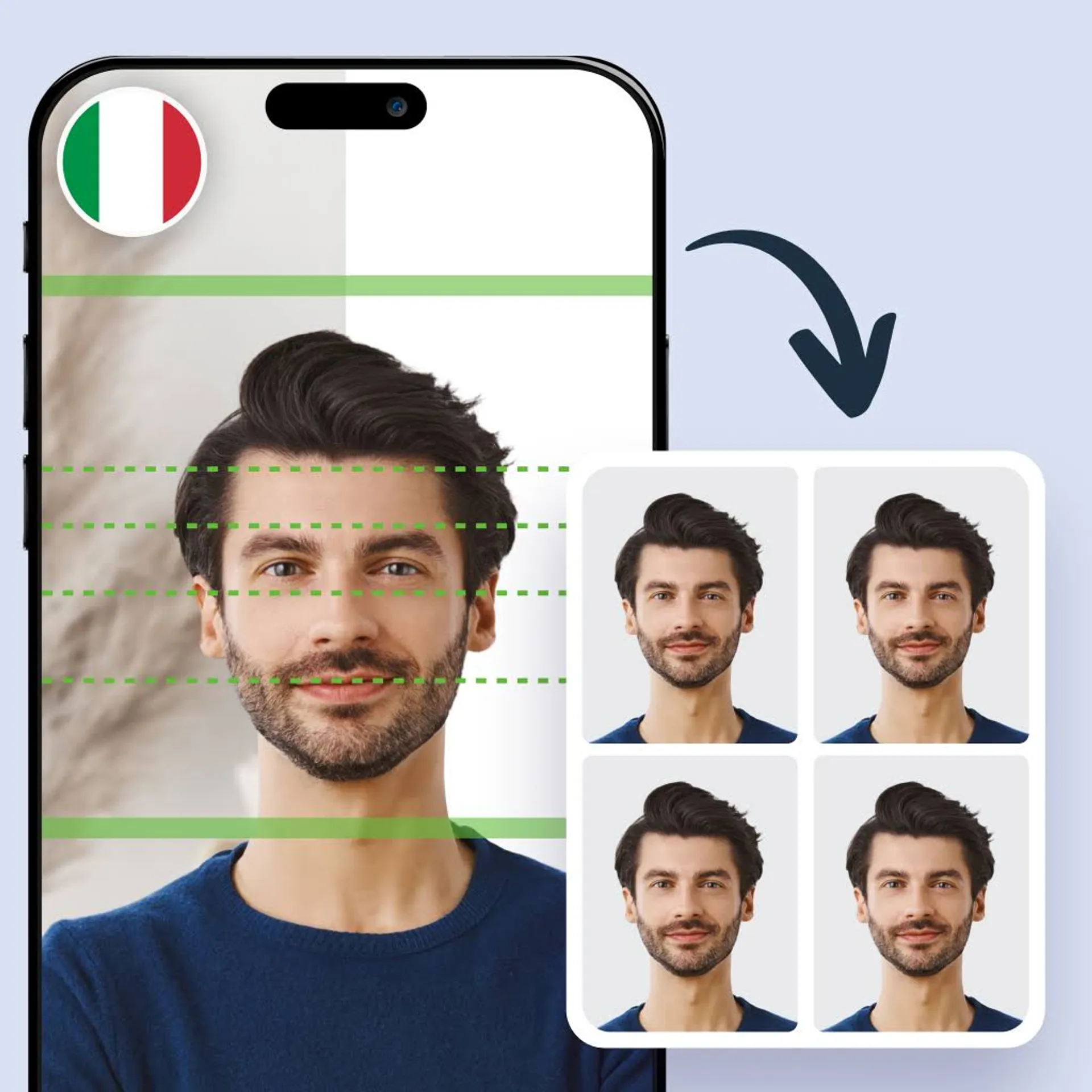 Foto digitale per la patente di guida italiana