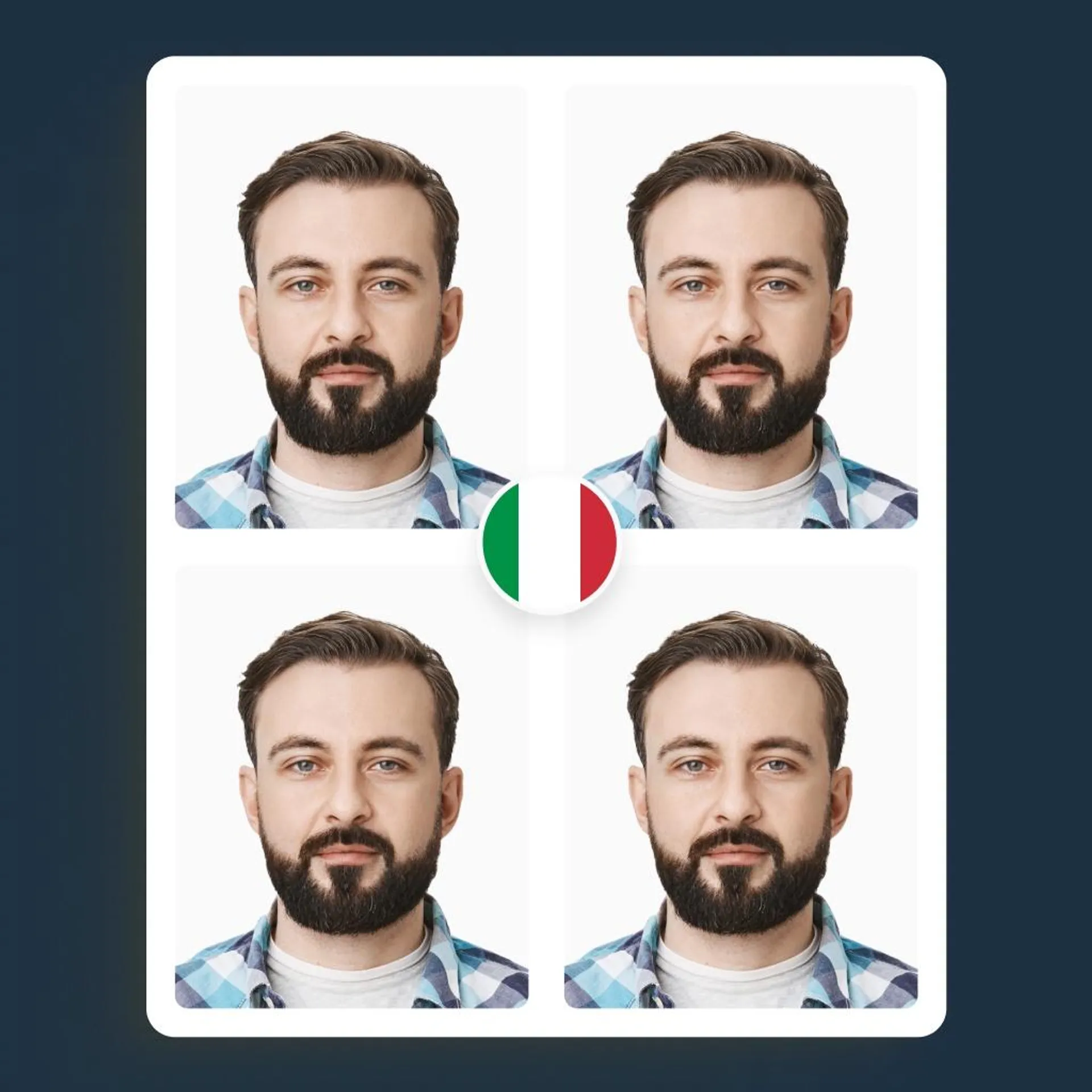 Foto ufficiale per passaporto