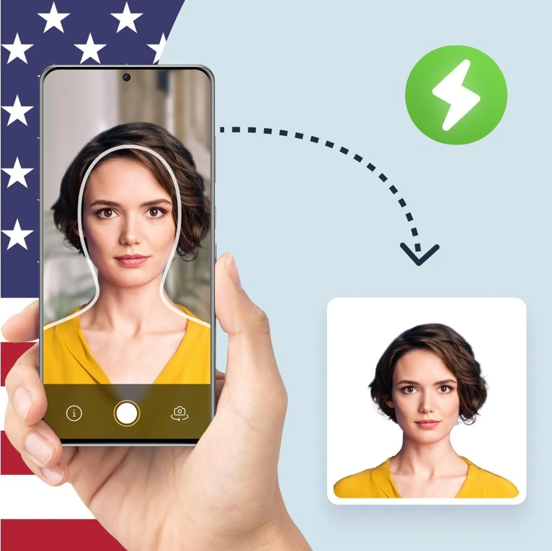 Instant US Visa Photo