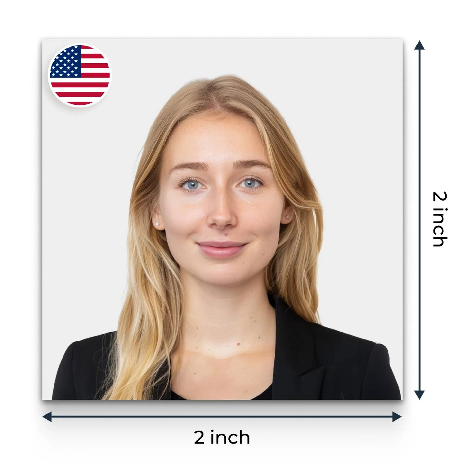 US Passport Size Photo